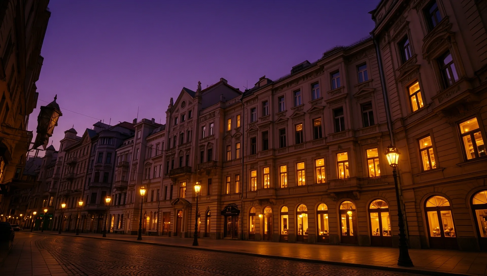 Budapest éjszakai látképe